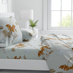 Autumn Whisper 100% Cotton Fitted Bedsheet