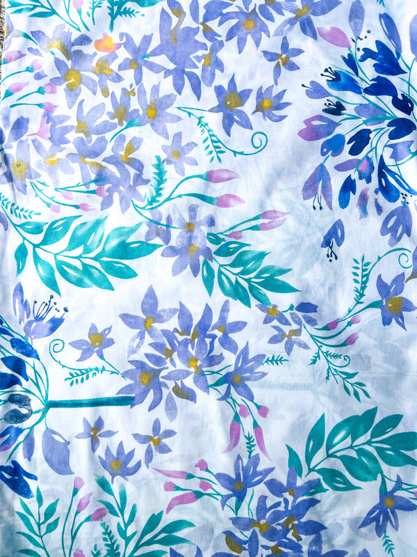 Lavender Bloom 100% Cotton Fitted Bed Sheets
