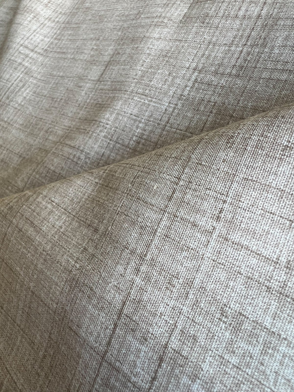 Natural Weave Taupe 100% Cotton Fitted Bed Sheets