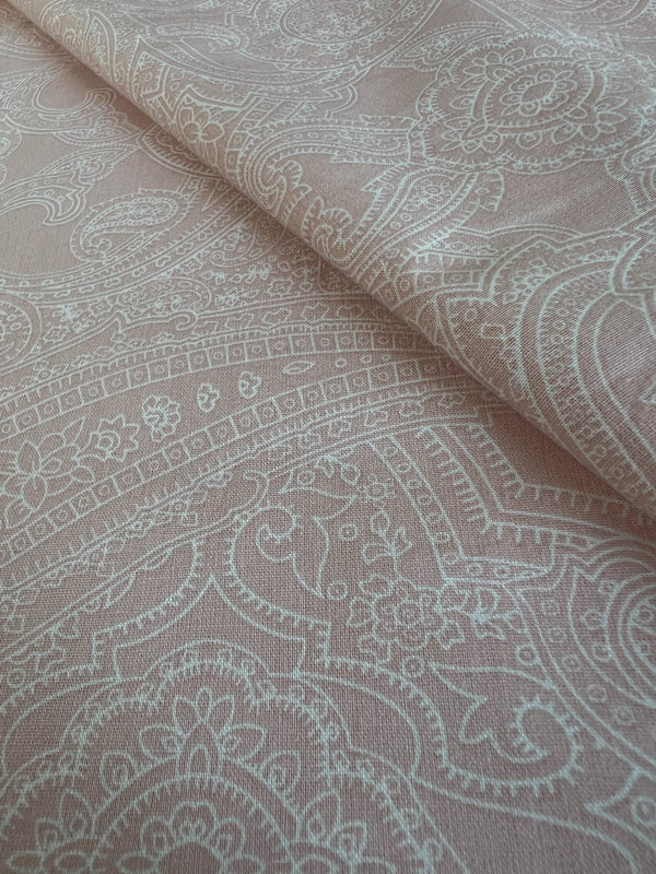 Paisley Regal Dust 100% Cotton Fitted Bed Sheets