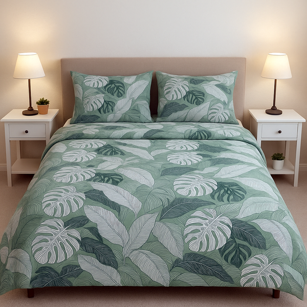 Jungle Whisper 100 % Cotton Fitted Bed Sheets