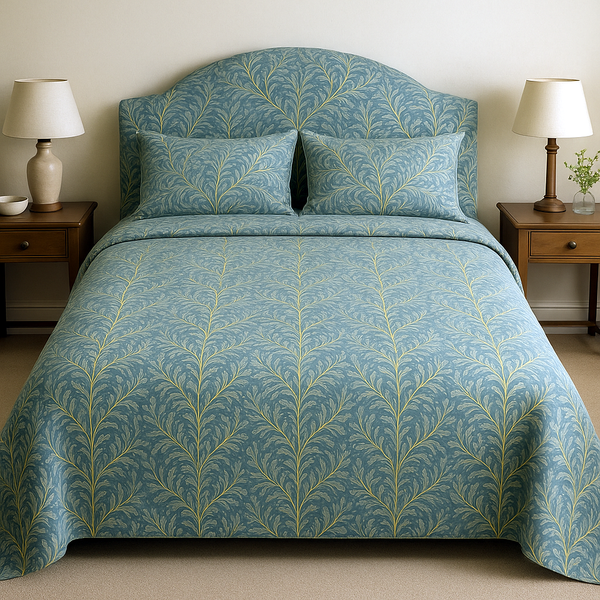Willow Dusk 100% Cotton Fitted Bed Sheets
