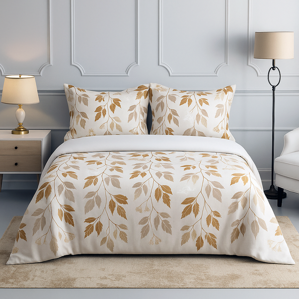 Autumn Whisper 100% Cotton Fitted Bed Sheets