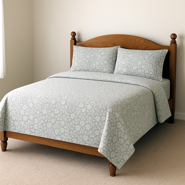 Lavender Veil 100% Cotton Fitted Bed Sheets